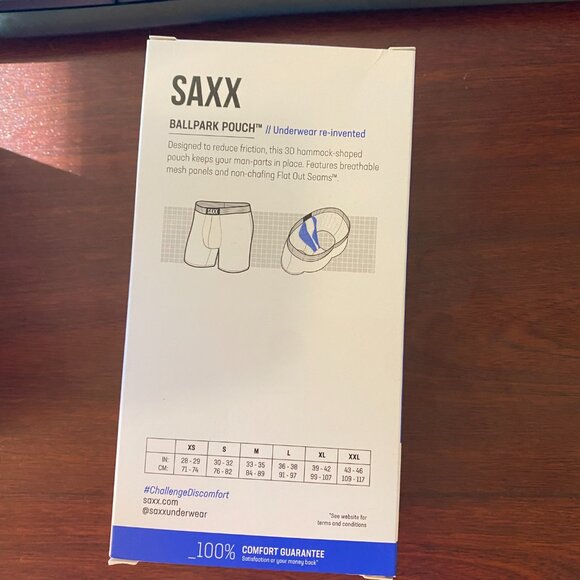 Saxx VIBE 2 pack Christmas Boxer Briefs "Sugar Buzz & Black" - Picture 3 of 3